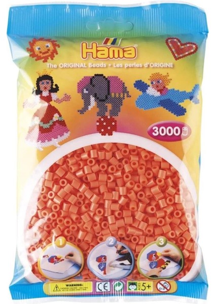 Midi Boncuk 3.000'LIK - Pastel Kırmızı