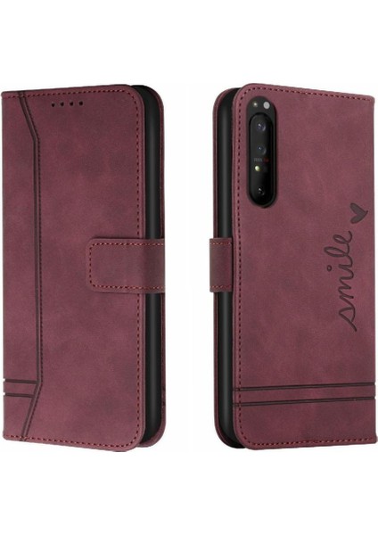 Sony Xperia 1 Iii Flip Folio Cüzdan Için Telefon Kılıfı El Kayışı Kart Yuvaları (Yurt Dışından)