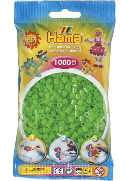 Midi Boncuk 1.000'LIK - Floresan Yeşil