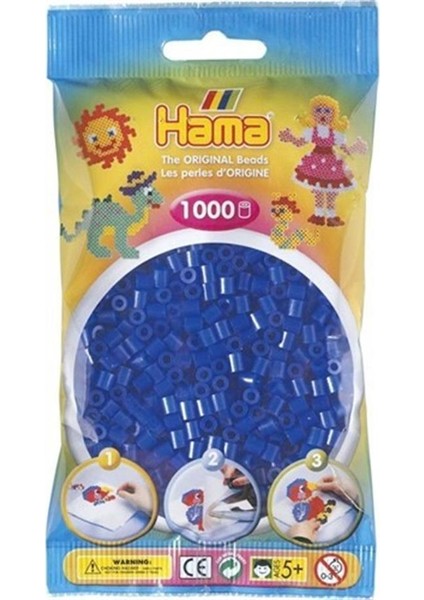 Midi Boncuk 1.000'LIK - Neon Mavi