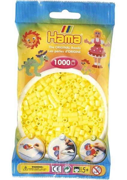 Midi Boncuk 1.000'LIK - Pastel Sarı