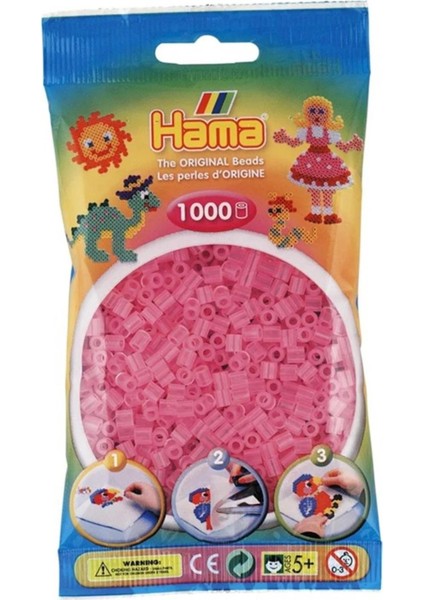 Midi Boncuk 1.000'LIK - Şeffaf Pembe