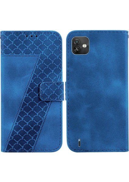 Wiko Y82 Pu Deri Cüzdan Kart Yuvası Fonksiyonu Için Telefon Kılıfı Kabartmalı Flip (Yurt Dışından)