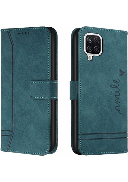 Telefon Kılıfı Için Samsung Galaxy A22 4g Kart Yuvaları Kapak Flip Folio Cüzdan Pu (Yurt Dışından)
