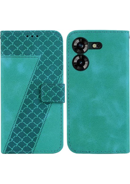 Tecno Pova 5 Için Telefon Kılıfı Pu Deri Kabartmalı Desen Cüzdan Flip Folio (Yurt Dışından)