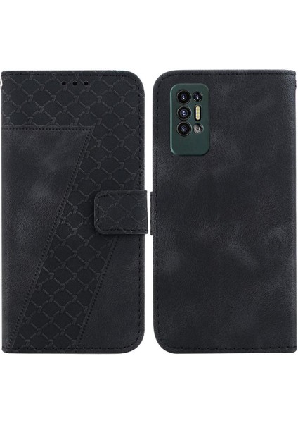 Tecno Pova 2 Flip Folio Kapak Için Telefon Kılıfı Kabartmalı Desen Cüzdan Pu (Yurt Dışından)