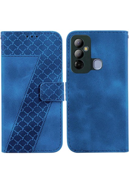 Tecno Pop 6 Gitmek Için Telefon Kılıfı Kabartmalı Desen Cüzdan Flip Folio Kapak Pu (Yurt Dışından)