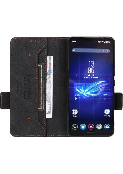 Kart Tutucu Kickstand Kart Ekleme ile Asus Rog Telefon 8 Için Kılıf (Yurt Dışından)