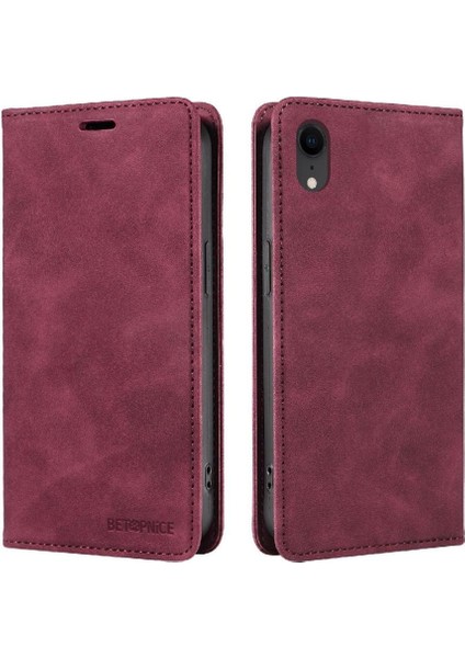 Iphone Xr Için Kılıf Folio Cüzdan Pu Deri Manyetik Koruyucu (Yurt Dışından)