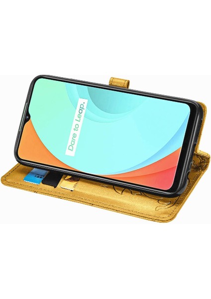 Realme C11 Için Kılıf Kısa Kayış Kapak Kapak Karikatür Hayvanlar Deri Kılıf (Yurt Dışından) fiyatları
