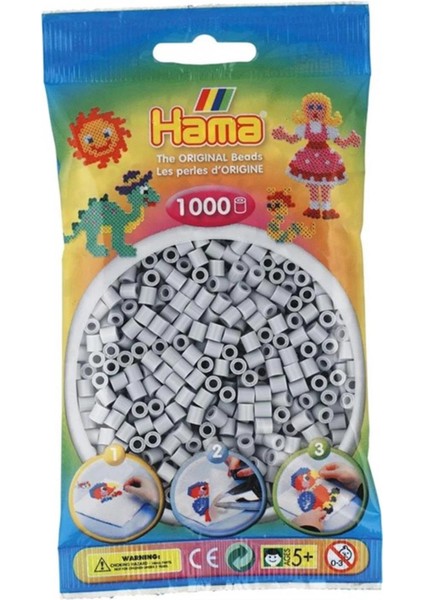 Midi Boncuk 1.000'LIK - Açık Gri