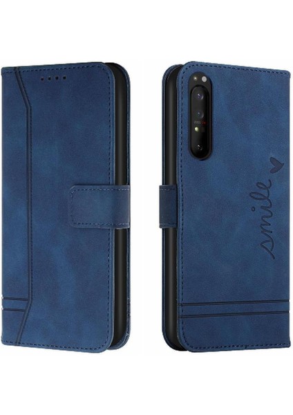 Sony Xperia 1 Iii Flip Folio Cüzdan Için Telefon Kılıfı El Kayışı Kart Yuvaları (Yurt Dışından)