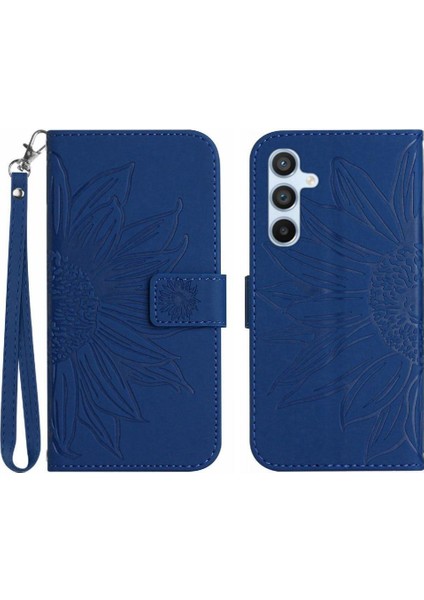 Samsung Galaxy A35 5g Flip Cüzdan Telefon Kılıfı Için Kabartmalı Ayçiçeği (Yurt Dışından)