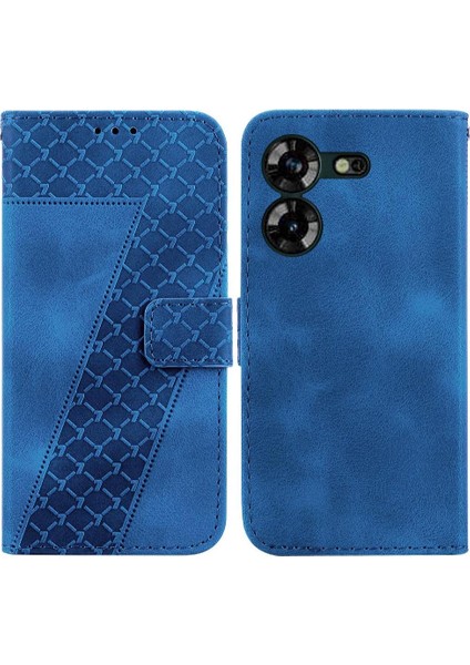 Tecno Pova 5 Için Telefon Kılıfı Pu Deri Kabartmalı Desen Cüzdan Flip Folio (Yurt Dışından)