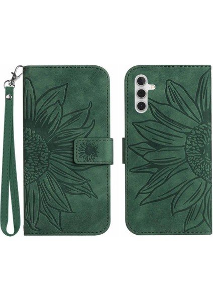 Kart Yuvaları Tutucu ile Samsung Galaxy A04S Için Kılıf Flip Cüzdan Telefon Kılıfı (Yurt Dışından)