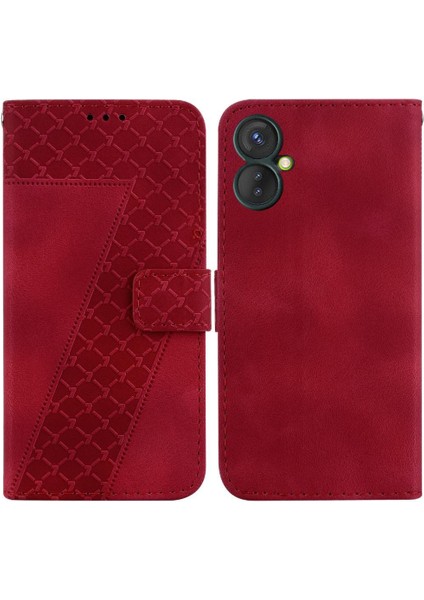 Tecno Spark 9 Pro Kabartmalı Desen Pu Deri Kart Yuvası Için Telefon Kılıfı (Yurt Dışından)