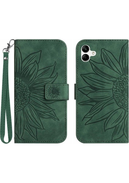 Kart Yuvaları Tutucu Flip Cüzdan ile Samsung Galaxy F14 Kısa Kayış Için Kılıf (Yurt Dışından)