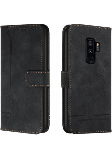 Telefon Kılıfı Için Samsung Galaxy S9 Artı Pu Deri Flip Folio Cüzdan El (Yurt Dışından)