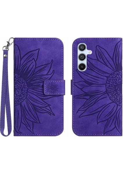 Kart Yuvaları ile Samsung Galaxy A34 5g Için Kılıf Tutucu Flip Cüzdan Telefon Pu (Yurt Dışından)
