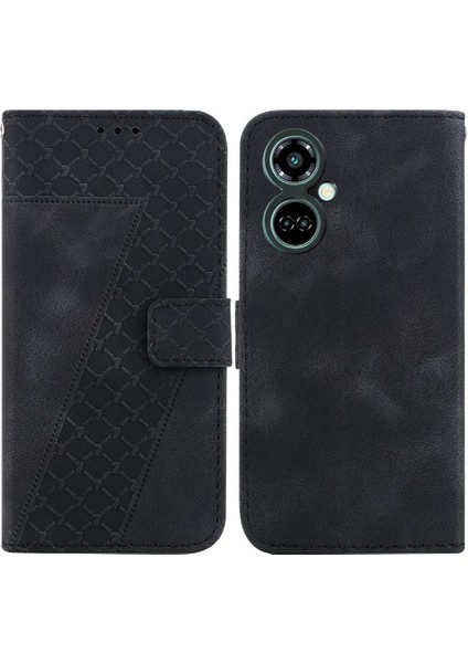 Tecno Camon 19 Pro 5g Cüzdan Pu Deri Kabartmalı Desen Için Telefon Kılıfı (Yurt Dışından)