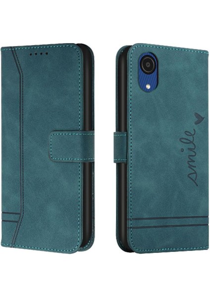 Samsung Galaxy A03 Çekirdek Manyetik Kapatma Flip Folio Cüzdan Için Telefon Kılıfı (Yurt Dışından)