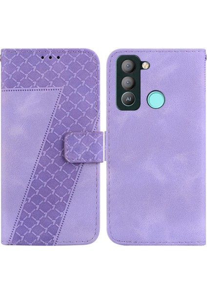 Tecno Pop 5 Lte Kart Yuvası Fonksiyonu Için Telefon Kılıfı Flip Folio Kapak Pu (Yurt Dışından)