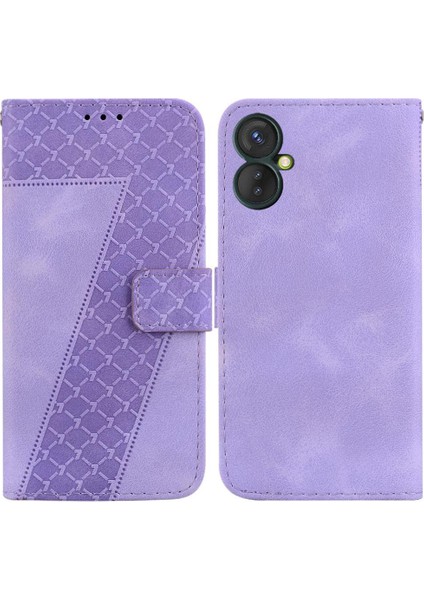 Tecno Spark 9 Pro Kabartmalı Desen Pu Deri Kart Yuvası Için Telefon Kılıfı (Yurt Dışından)