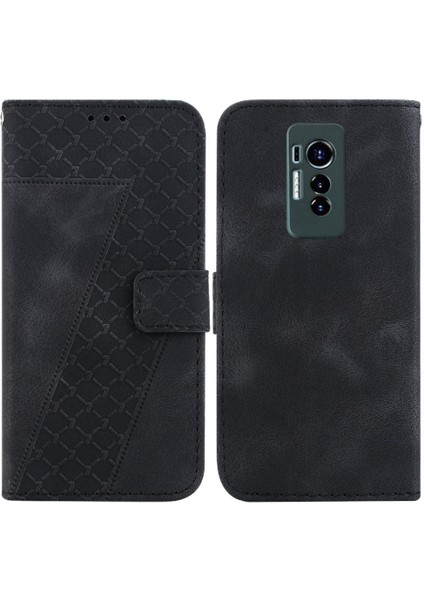 Tecno Phantom x Flip Folio Kapak Için Telefon Kılıfı Pu Deri Cüzdan Kart (Yurt Dışından)