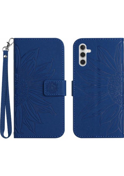 Kart Yuvaları Tutucu ile Samsung Galaxy A04S Için Kılıf Flip Cüzdan Telefon Kılıfı (Yurt Dışından)