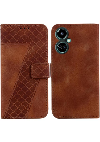 Tecno Camon 19 Kart Yuvası Fonksiyonu Için Telefon Kılıfı Flip Folio Kapak Cüzdan (Yurt Dışından)