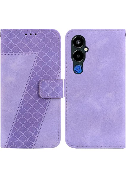 Tecno Pova 4 Pro Için Telefon Kılıfı Kabartmalı Desen Cüzdan Flip Folio Kapak (Yurt Dışından)