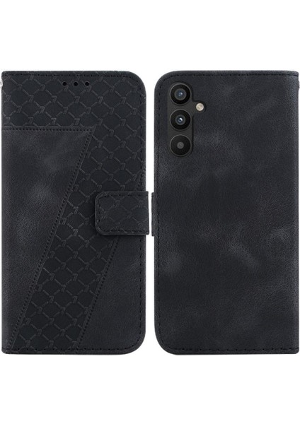 Telefon Kılıfı Için Samsung Galaxy A54 5g Kabartmalı Desen Flip Folio Kapak Pu (Yurt Dışından)