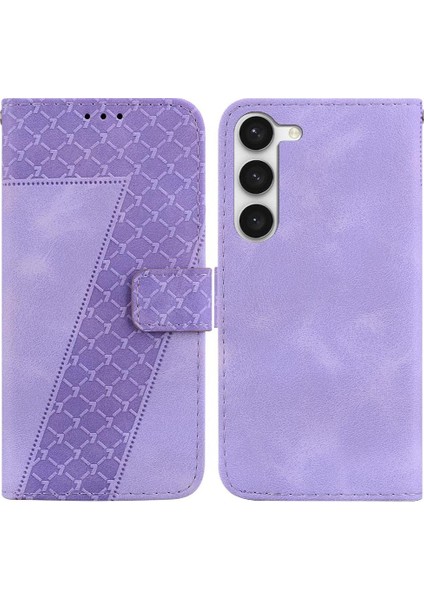 Samsung Galaxy S23 Artı 5g Için Telefon Kılıfı Cüzdan Flip Folio Kapak Kabartmalı (Yurt Dışından)