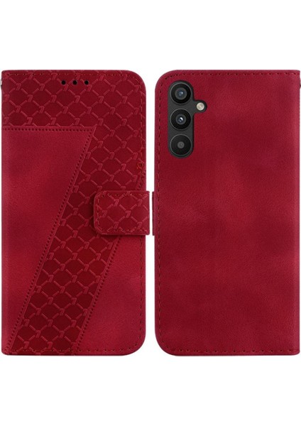 Telefon Kılıfı Için Samsung Galaxy A54 5g Kabartmalı Desen Flip Folio Kapak Pu (Yurt Dışından)