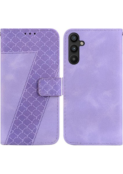 Samsung Galaxy A34 5g Için Telefon Kılıfı Cüzdan Kart Yuvası Fonksiyonu Kabartmalı Pu (Yurt Dışından)