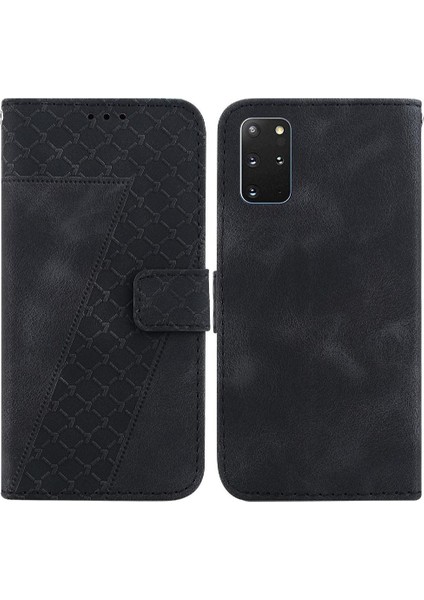 Samsung Galaxy S20 Artı 5g Için Telefon Kılıfı Pu Deri Kabartmalı Desen Kartı (Yurt Dışından)