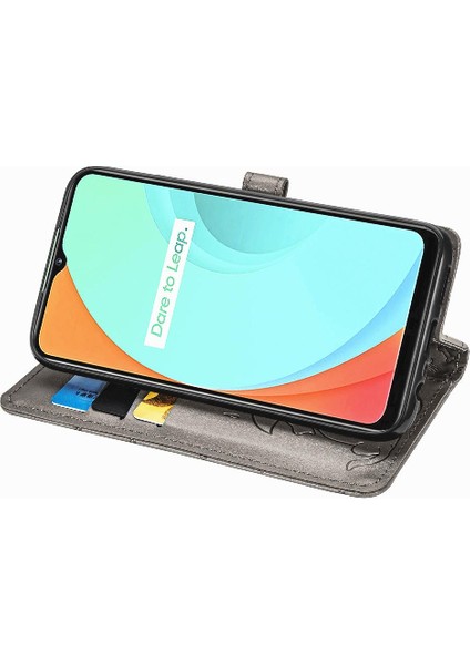 Realme C11 Için Kılıf Kısa Kayış Kapak Kapak Karikatür Hayvanlar Deri Kılıf (Yurt Dışından) fiyatları