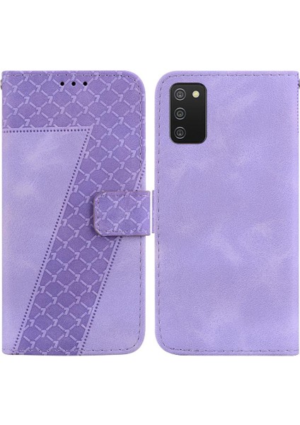 Samsung Galaxy A02S Flip Folio Kapak Için Telefon Kılıfı Kart Yuvası Fonksiyonu Pu (Yurt Dışından)