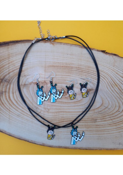 Rick Bff Best Friends Kolye Küpe Takı Seti PYTKKLKP312