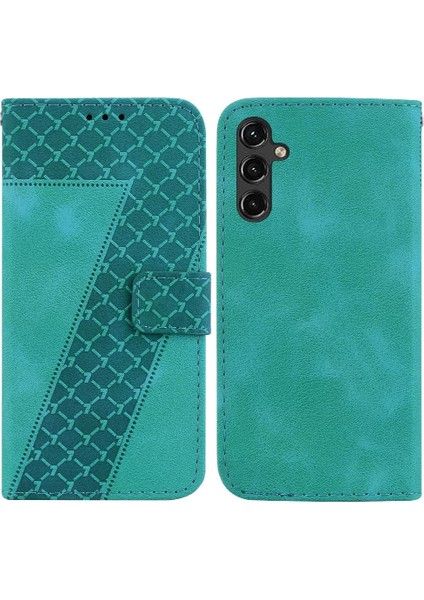 Telefon Kılıfı Için Samsung Galaxy A14 5g Kabartmalı Desen Cüzdan Flip Folio Pu (Yurt Dışından)