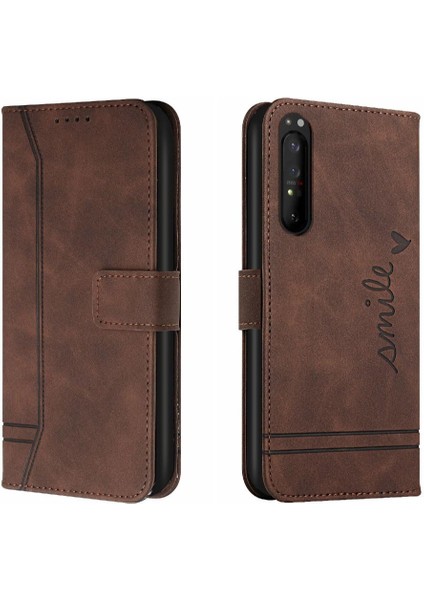 Sony Xperia 1 Iii Flip Folio Cüzdan Için Telefon Kılıfı El Kayışı Kart Yuvaları (Yurt Dışından) indirimleri