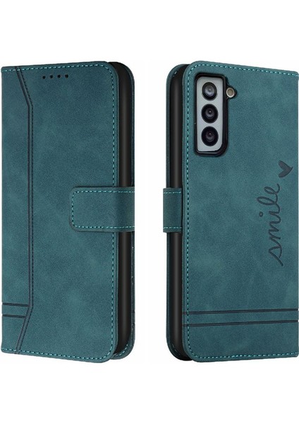 Samsung Galaxy S22 Artı El Kayışı Pu Deri Kart Yuvaları Için Telefon Kılıfı (Yurt Dışından)