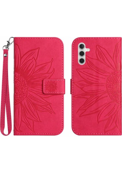 Kart Yuvaları Tutucu ile Samsung Galaxy A04S Için Kılıf Flip Cüzdan Telefon Kılıfı (Yurt Dışından)