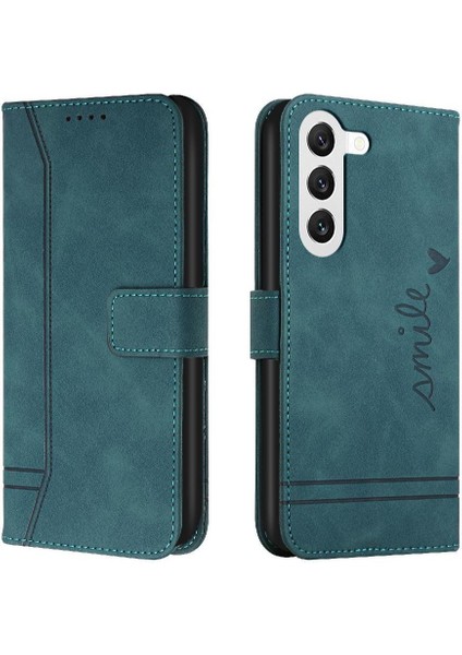Samsung Galaxy S23 Artı Pu Deri Flip Folio Cüzdan El Için Telefon Kılıfı (Yurt Dışından)
