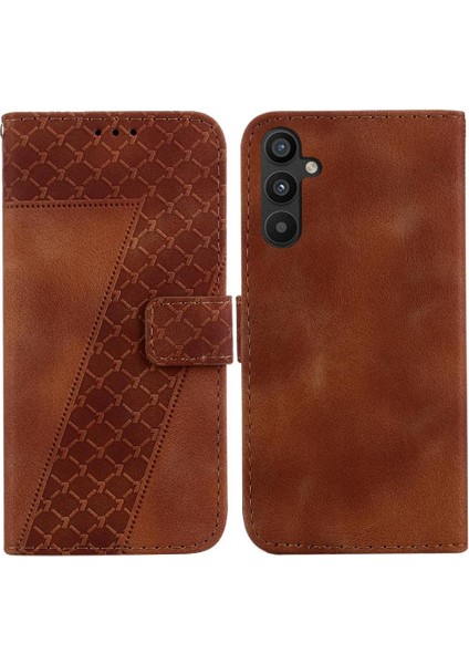 Telefon Kılıfı Için Samsung Galaxy S23 Fe 5g Flip Folio Kapak Kabartmalı Desen (Yurt Dışından)