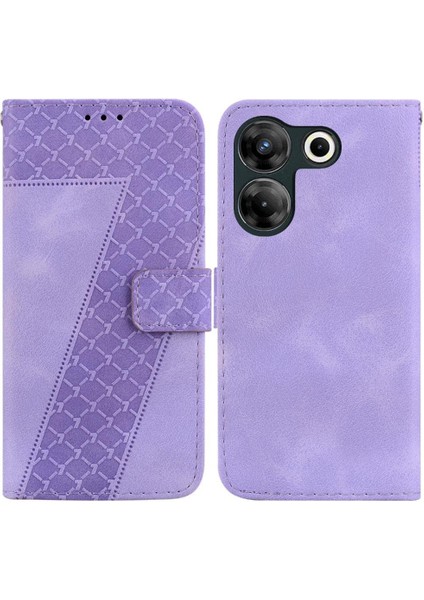 Tecno Camon 20 Pro 5g Için Telefon Kılıfı Kart Yuvası Fonksiyonu Flip Folio Kapak (Yurt Dışından)