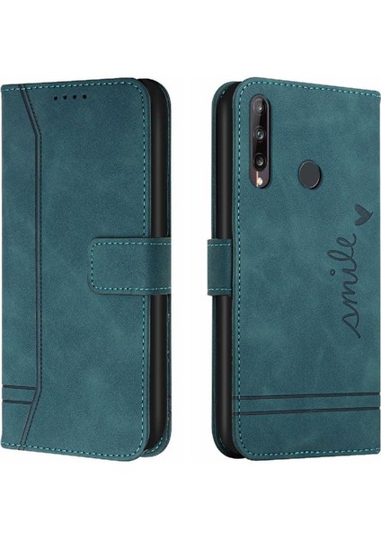 Telefon Kılıfı Için Huawei P40 Lite E Pu Deri Flip Folio Cüzdan El Kayışı (Yurt Dışından)