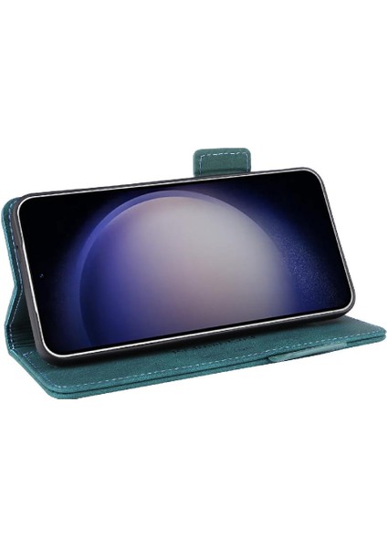 Samsung Galaxy S24/S24 Artı Kart Tutucu Kickstand Deri ile (Yurt Dışından)