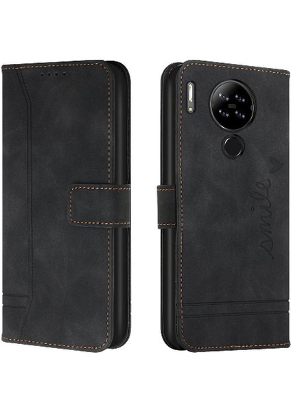 Blackview A80 Kart Yuvaları Kapak Flip Için Telefon Kılıfı Folio Cüzdan Pu Deri (Yurt Dışından)