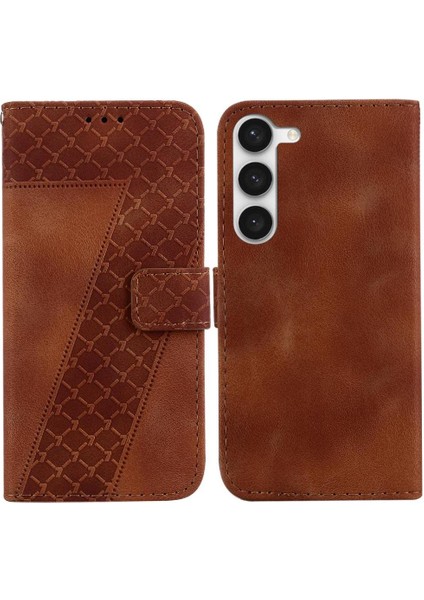 Samsung Galaxy S23 Artı 5g Için Telefon Kılıfı Cüzdan Flip Folio Kapak Kabartmalı (Yurt Dışından)